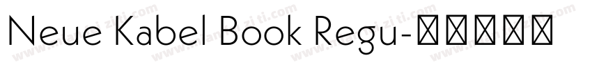 Neue Kabel Book Regu字体转换